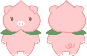 mika (mikoaoid)さんのＷＥＢサイトに使用する「もも」のキャラクターへの提案