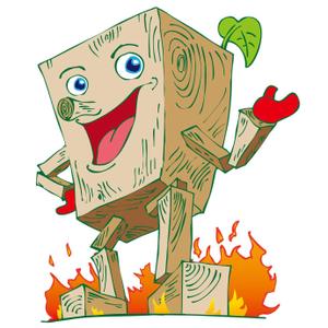 chindom (chindom)さんの木材のキャラクターデザインへの提案