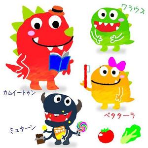 DesignStudioCHICKEN (D-chicken)さんの歯科医院用　キャラクターデザイン【4体分のデザイン】への提案