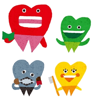 pinpondash (pinpondash)さんの歯科医院用　キャラクターデザイン【4体分のデザイン】への提案