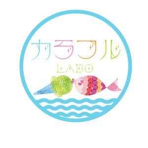 休会中 ()さんのワッフル＆アイスクリームショップ「カラフルLabo」のロゴへの提案