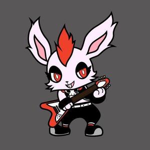 yomoe ()さんのかわいくてROCKなウサギのイラストへの提案