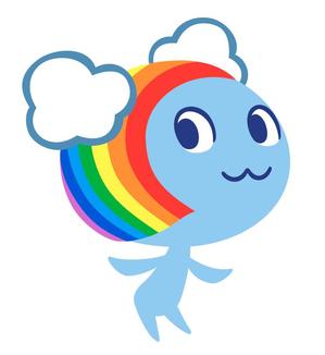 トマトカゲ (tomatokage)さんの虹をテーマにしたキャラクターデザインへの提案