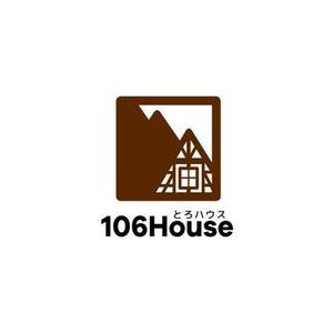 いとデザイン / ajico (ajico)さんのゲストハウス「106House」のロゴへの提案
