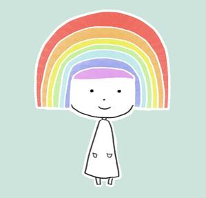 松村上久郎 ()さんの虹をテーマにしたキャラクターデザインへの提案
