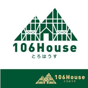 V-T (vz-t)さんのゲストハウス「106House」のロゴへの提案