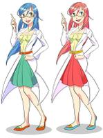 夢山イラスト (yumeyama-urue)さんのアニメ風「女性の教師キャラクター」デザインを募集します！の依頼詳細 への提案