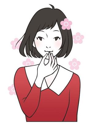 nakamura utano ()さんの日本人の女の子（バストアップ）のイラストへの提案