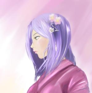 Nobuhiro Ebara (SuperLuigi)さんの日本人の女の子（バストアップ）のイラストへの提案
