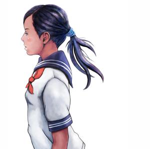 國末知宏 ()さんの日本人の女の子（バストアップ）のイラストへの提案
