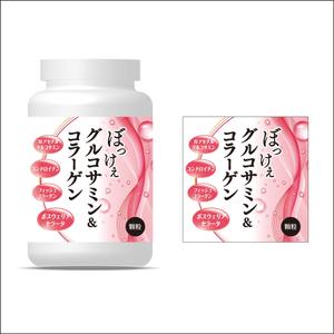 75グラフィック (calm)さんの新商品グルコサミン顆粒のラベルデザインへの提案