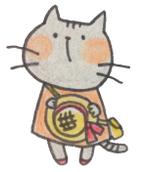 のだ かおり ()さんの2頭身のゆるキャラ系、かわいい(まいごの子猫と犬のおまわりさん)LINEスタンプ作成 への提案