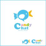 smileblueさんのSNSアプリ「Candy Chat」(キャンディーチャット)のロゴ＆アイコンへの提案