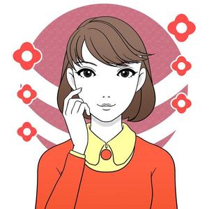 白丸 ()さんの日本人の女の子（バストアップ）のイラストへの提案