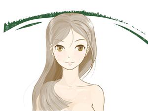 E.crayon (yuuuuuu_ecolibra)さんの日本人の女の子（バストアップ）のイラストへの提案