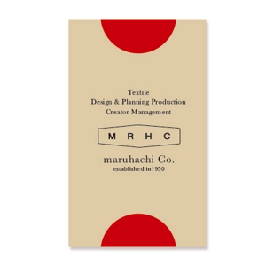 heaco (hiroko_0812)さんのMRHC co.　　株式会社　丸八の名刺デザインへの提案