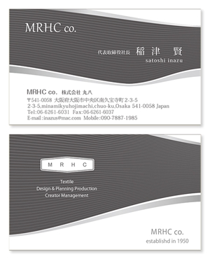 T-aki (T-aki)さんのMRHC co.　　株式会社　丸八の名刺デザインへの提案