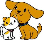 sumiko sue (guusumi)さんの犬と猫がセットのキャラクターデザインへの提案