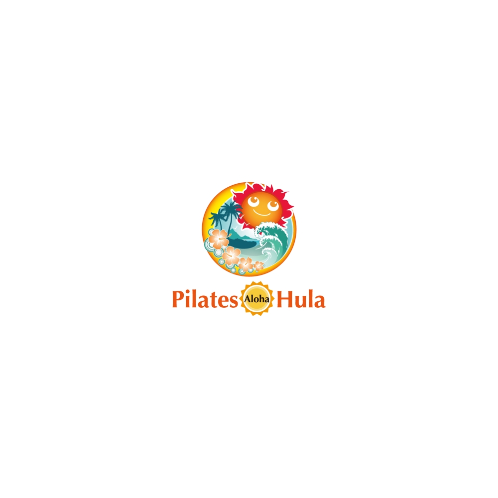 （商標登録なし）ピラティス兼フラダンススタジオ「Aloha Pilates.Aloha Hula」のロゴマーク