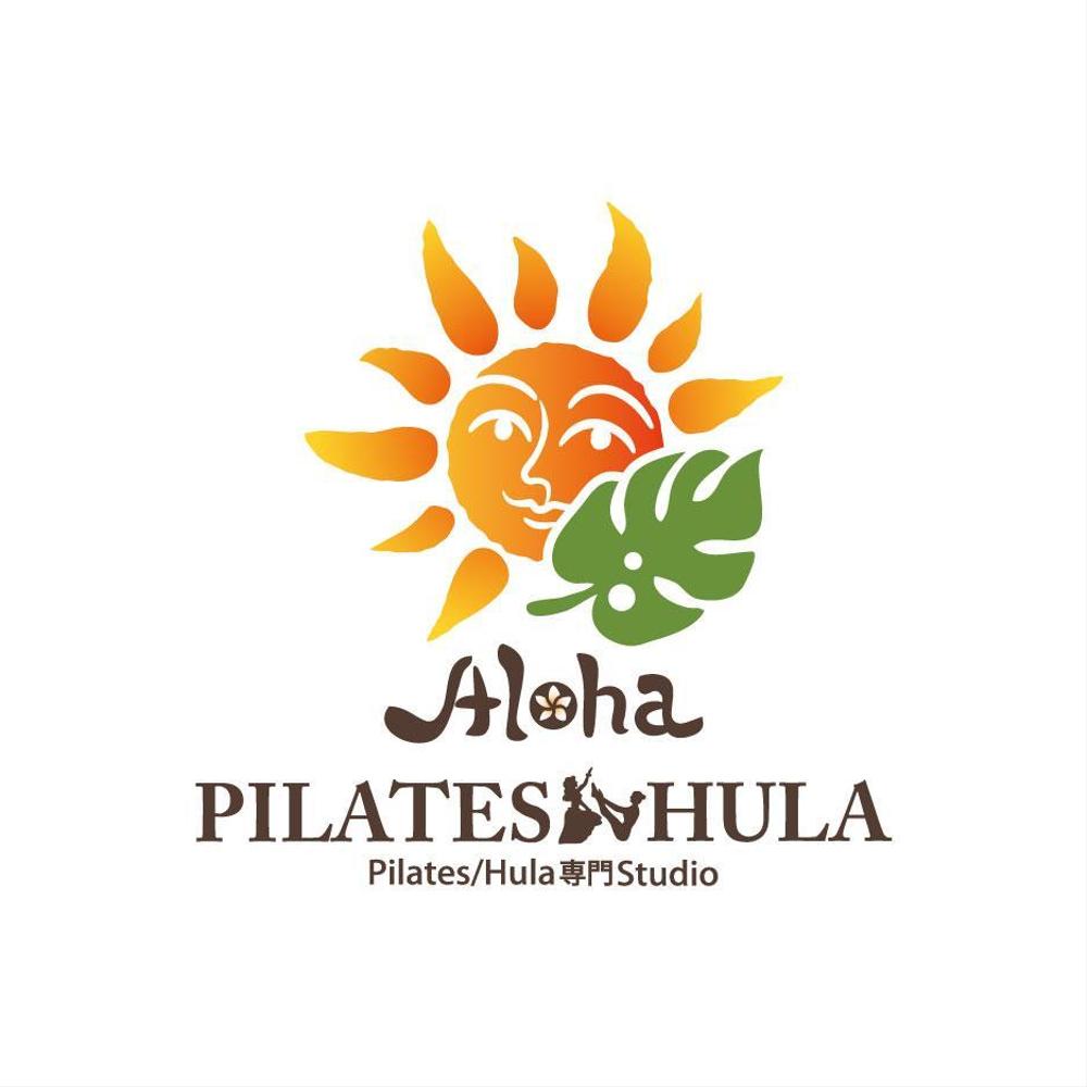 （商標登録なし）ピラティス兼フラダンススタジオ「Aloha Pilates.Aloha Hula」のロゴマーク