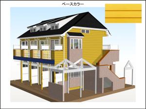 masasi3312142521さんのアパートの外観カラーデザイン依頼への提案