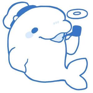 toto_osero (toto_osero)さんの【ご提案をお願いします！】愛嬌たっぷりの白イルカ「ベルーガ」のイラストへの提案