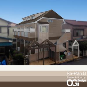 OGi Design  (ogidesign)さんのアパートの外観カラーデザイン依頼への提案