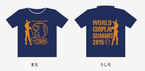 isoya design (isoya58)さんの【グッズ依頼その２】国際的イベント「ワールドコスプレサミット」の【スタッフTシャツ】デザインへの提案