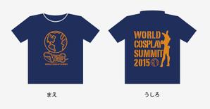 isoya design (isoya58)さんの【グッズ依頼その２】国際的イベント「ワールドコスプレサミット」の【スタッフTシャツ】デザインへの提案