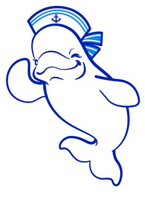 naomi (Ts-naomi)さんの【ご提案をお願いします！】愛嬌たっぷりの白イルカ「ベルーガ」のイラストへの提案