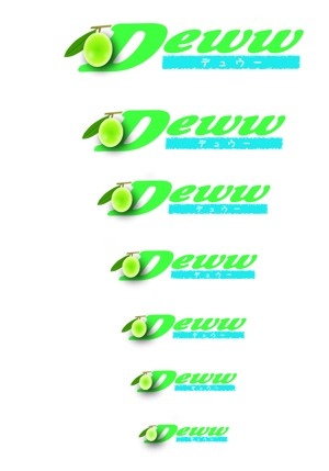ark1273さんのオリーブオイル、健康、楽しみ を提供する会社「deww(デュウー)」のロゴへの提案