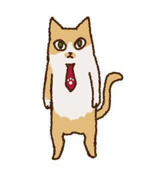 山崎千恵 (iojjj)さんの会社のかわいい看板猫のイラスト化への提案