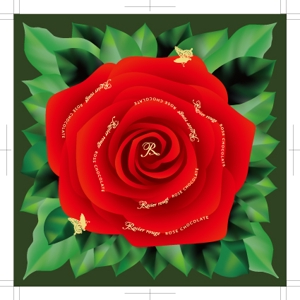 エアフォルクデザイン (erfolg-design)さんのバラのチョコレートの包装紙への提案
