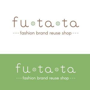 キシャバ ユーコ (angelstella)さんのブランドアパレルリユースSHOP「fu・ta・ta」のロゴデザインへの提案