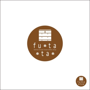 in@w (inaw)さんのブランドアパレルリユースSHOP「fu・ta・ta」のロゴデザインへの提案