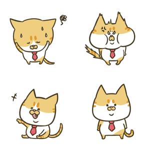 モリ　メメ (MoriMm)さんの会社のかわいい看板猫のイラスト化への提案
