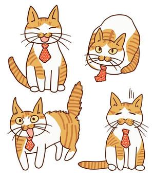 鞍馬 (kurakurama)さんの会社のかわいい看板猫のイラスト化への提案