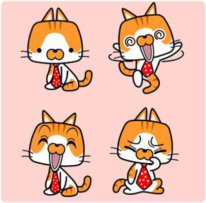 株式会社エルエルパレス／岩気裕司 (elpiy)さんの会社のかわいい看板猫のイラスト化への提案