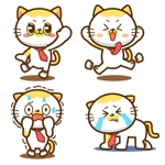 Hi-color-design (Yuu-Nagata)さんの会社のかわいい看板猫のイラスト化への提案