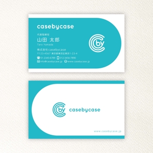 ging_155 (ging_155)さんのITベンチャー企業「casebycase」の名刺デザインへの提案