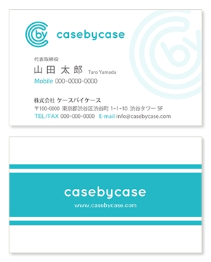 T-aki (T-aki)さんのITベンチャー企業「casebycase」の名刺デザインへの提案