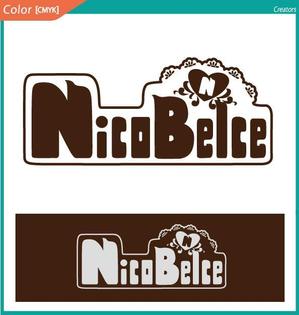 株式会社クリエイターズ (tatatata55)さんの糖質カットチョコレート「NicoBelce」のロゴへの提案