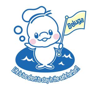 ひっくり村 村長 ()さんの【ご提案をお願いします！】愛嬌たっぷりの白イルカ「ベルーガ」のイラストへの提案