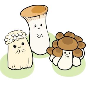 saisai (saisai)さんのきのこ３姉妹のキャラクターデザインへの提案