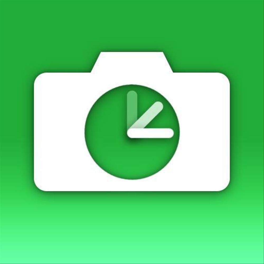 【タイムラプス撮影を行うアプリ】iPhoneアプリケーション用アイコン作成