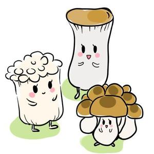saisai (saisai)さんのきのこ３姉妹のキャラクターデザインへの提案