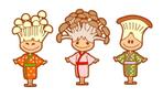 Pamu (pamu)さんのきのこ３姉妹のキャラクターデザインへの提案