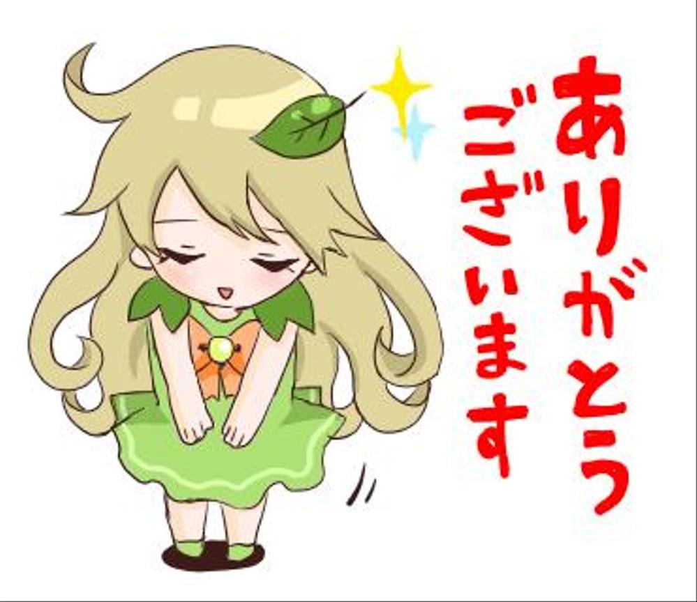 自社キャラクターのLINEスタンプ作成（40案候補あり、ビジネス場面）