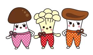 maritwin (maritwin)さんのきのこ３姉妹のキャラクターデザインへの提案