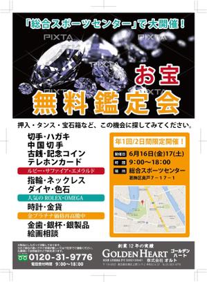 sitepocket (sitepocket)さんのイベント「無料鑑定会」集客のための投函用チラシへの提案